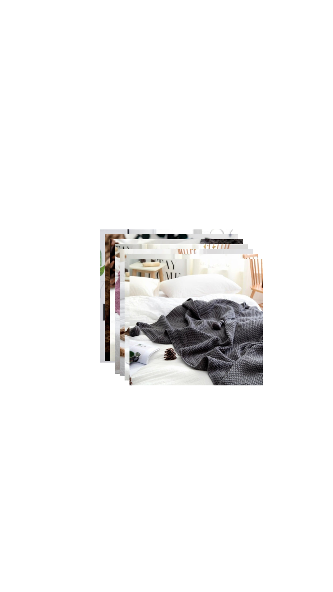 Côte & Crown Soft Furnishing Throws with Pom Pom