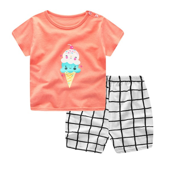 ChildsAnimal Print Top & Shorts Set
