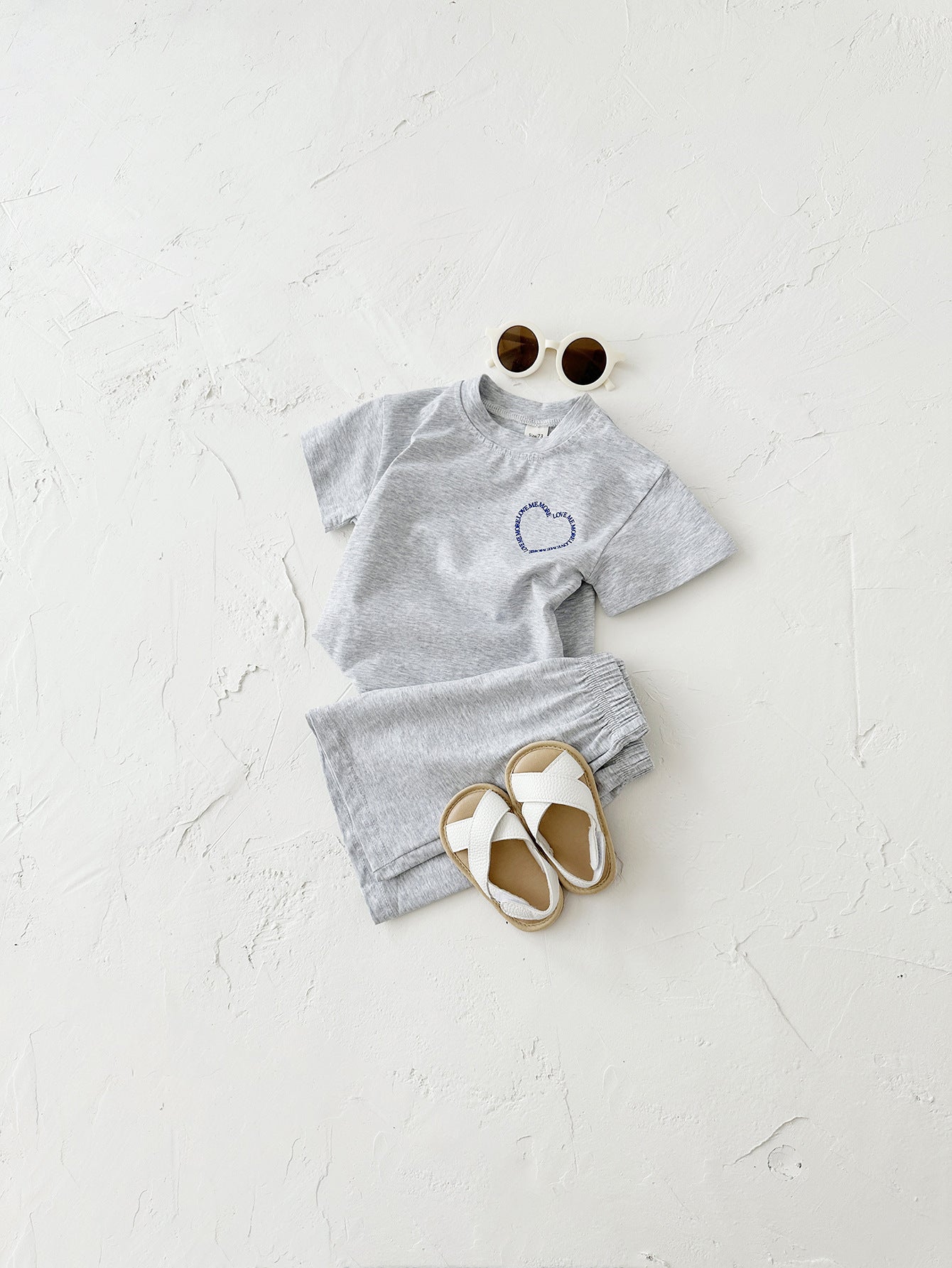 Baby Heart print two piece set