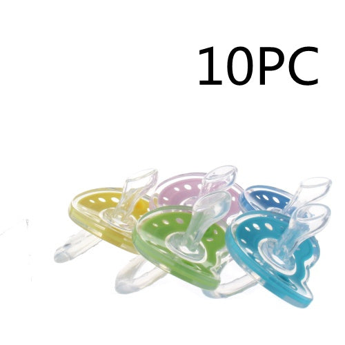 Côte & Crown silicone baby pacifier BPA free set of 10 in assorted pastel colors