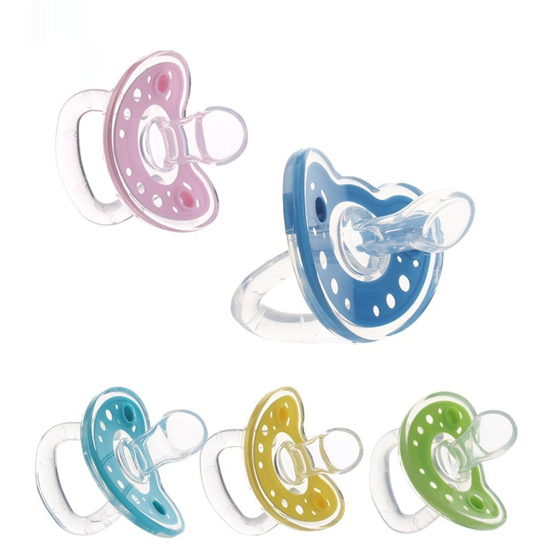 Côte & Crown silicone baby pacifier BPA free in pink blue teal yellow and green colors