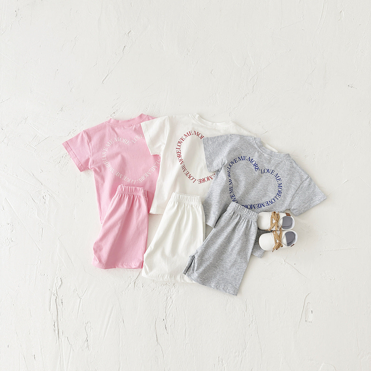 Baby Heart print two piece set