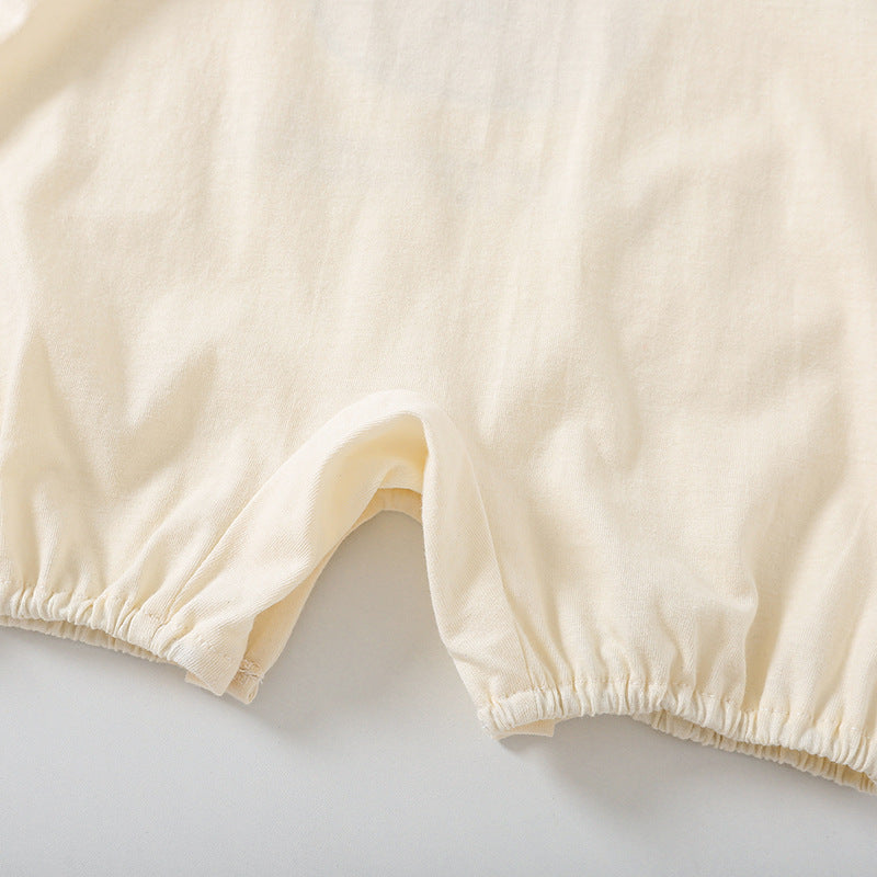 Côte & Crown Cartoon Bear Baby Romper - Soft & Stylish