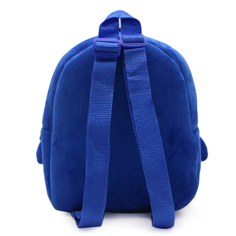 Blue baby girl strawberry 3pc backpack by Côte & Crown with adjustable straps