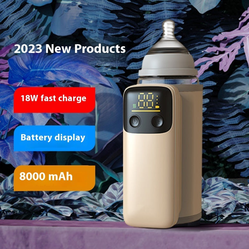 Côte & Crown baby bottle warmer with digital battery display and 18W fast charge feature