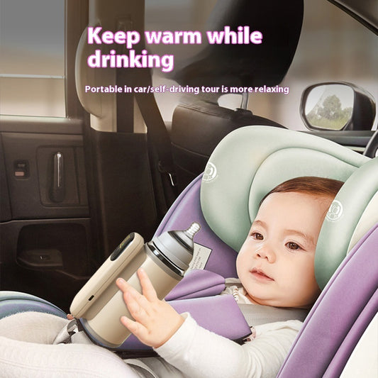 Côte & Crown baby bottle warmer keeping milk warm for baby in car seat during travel
